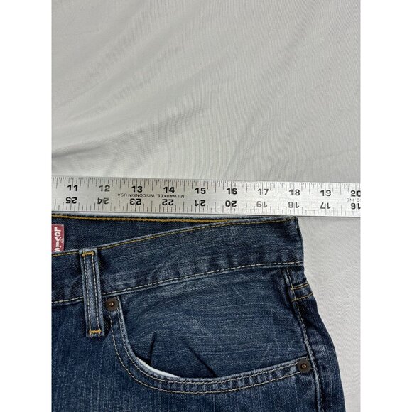 Levis 559 Relaxed Straight Jeans 34x30 Blue Denim Mens Casual Wear - Picture 6 of 8